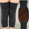 Pair of Thermal Knee Warmer Pads/Sleeve Non-Slip Elastic Wool
