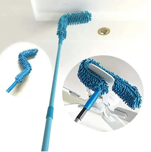 Flexible Fan Duster with Long Extendable Rod for Fan, Car, Kitchen & Furniture - Image 2