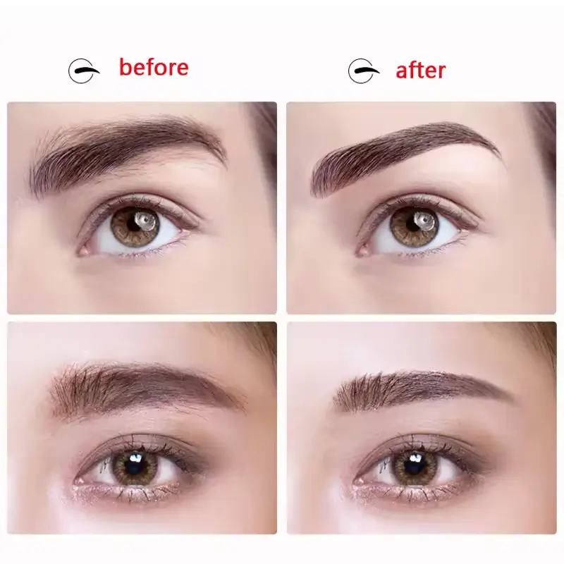 before after eyebrow trimmer