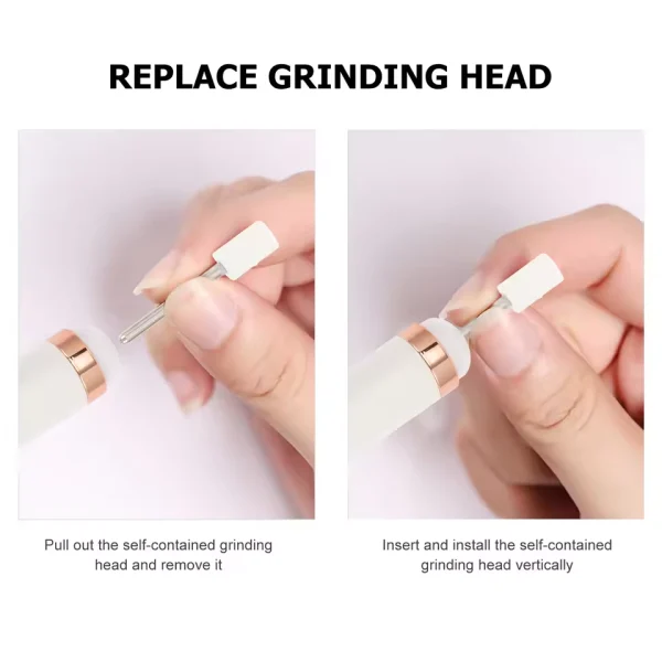 5 Professional Grade Nail Care Heads - Shape, file, buff, and polish your nails like a pro - Image 5