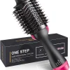 3 in 1 One-Step Hot Air Brush – Fast Hair Dryer, Straightener & Curler