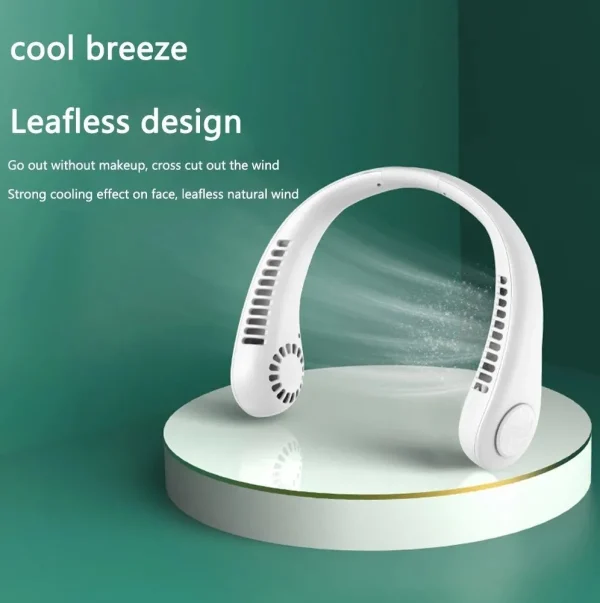 Portable Bladeless Neck Fan – Hands-Free Cooling for Travel, Sports & Outdoor Use - Image 5