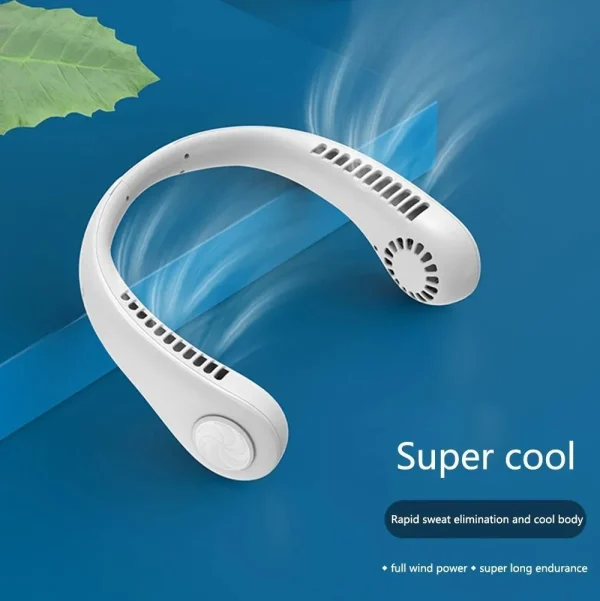 Portable Bladeless Neck Fan – Hands-Free Cooling for Travel, Sports & Outdoor Use - Image 6