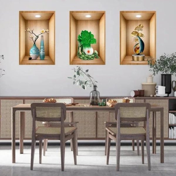 3D Plant Wall Stickers (Set of 3) - Image 5